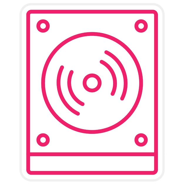 Estilo de icono de vinilo de diseño vectorial