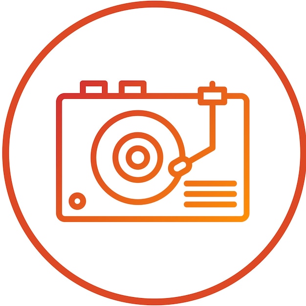 Estilo de icono de vinilo de diseño vectorial