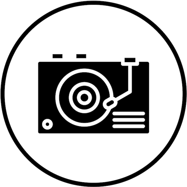 Estilo de icono de vinilo de diseño vectorial