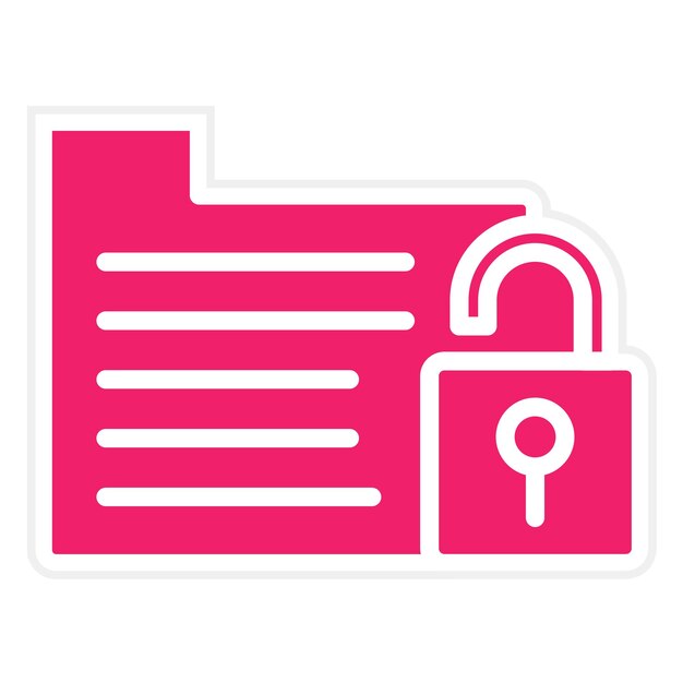 Estilo del icono de violación de diseño vectorial