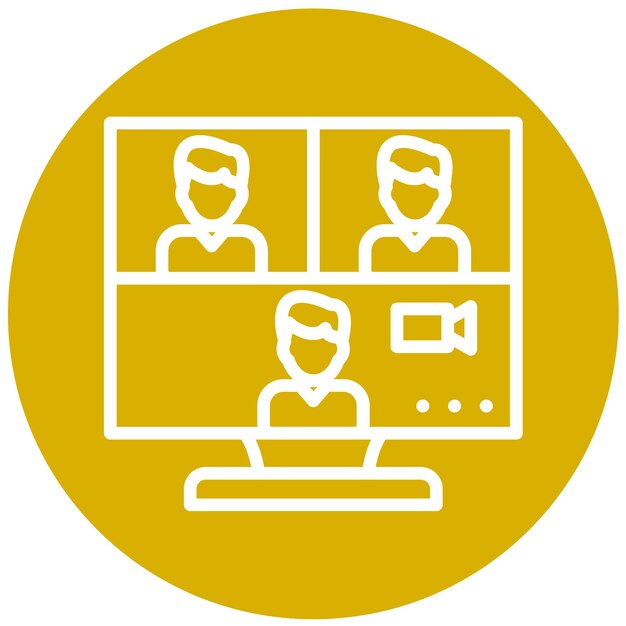 Estilo de icono virtual de diseño vectorial