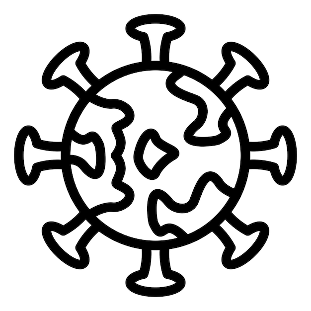 Estilo del icono del virus