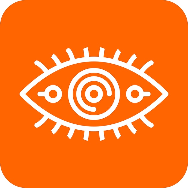 Estilo del icono de la visión del diseño vectorial