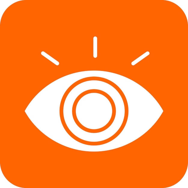 Estilo del icono de la visión del diseño vectorial