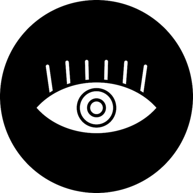 Estilo del icono de la visión del diseño vectorial