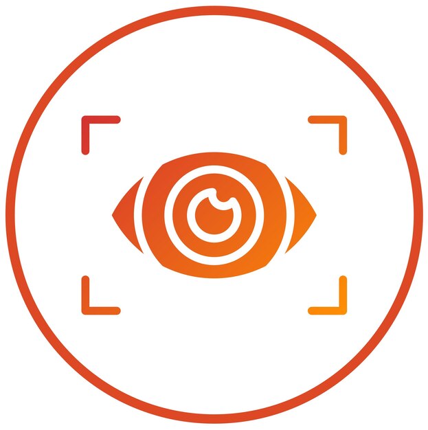Estilo del icono de la visión del diseño vectorial