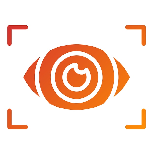 Estilo del icono de la visión del diseño vectorial