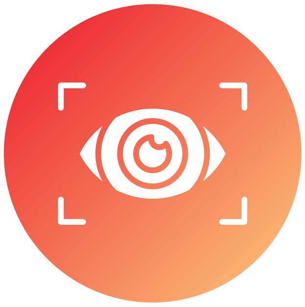 Estilo del icono de la visión del diseño vectorial