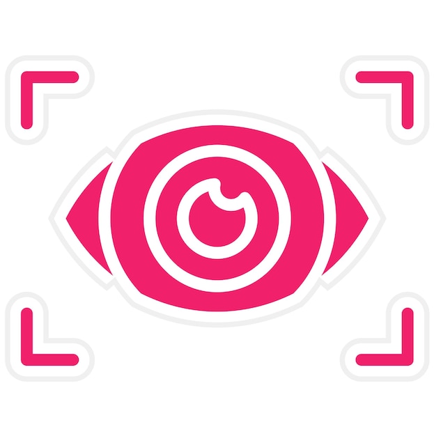 Estilo del icono de la visión del diseño vectorial