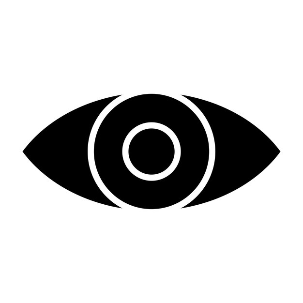 Estilo del icono de la visión del diseño vectorial