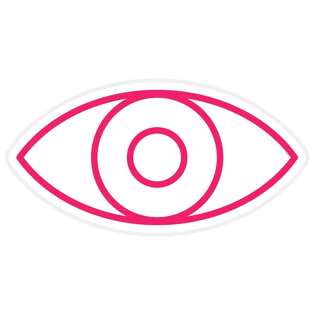 Estilo del icono de la visión del diseño vectorial