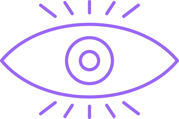 Estilo del icono de la visión del diseño vectorial