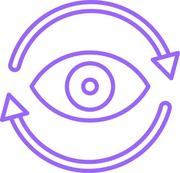 Estilo del icono de la visión del diseño vectorial