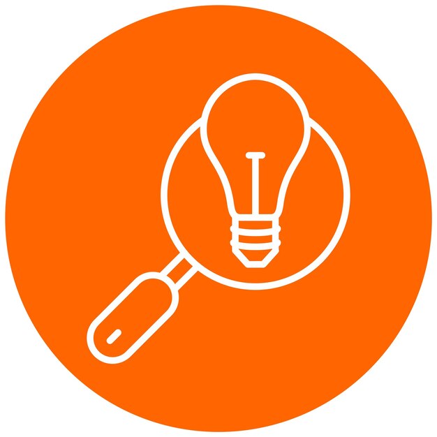 Estilo del icono de la visión del diseño vectorial