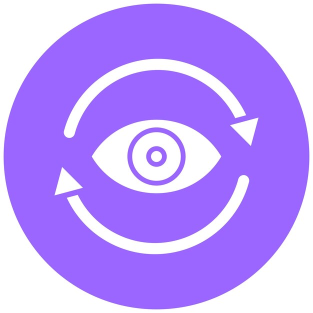Estilo del icono de la visión del diseño vectorial