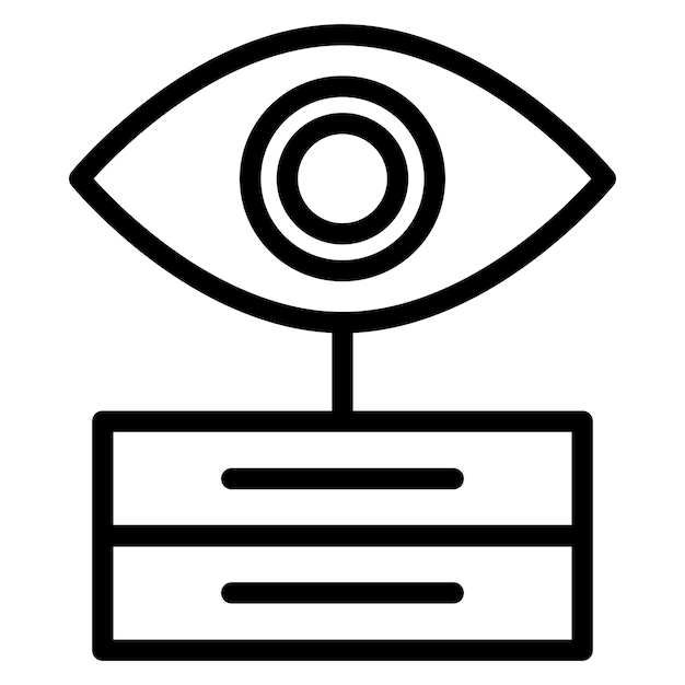 Estilo del icono de visualización de datos de diseño vectorial