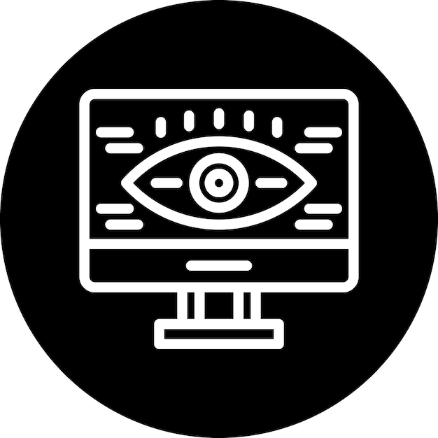 Estilo del icono de visualización de diseño vectorial