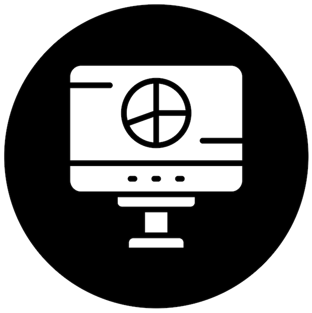 Estilo del icono de visualización de diseño vectorial