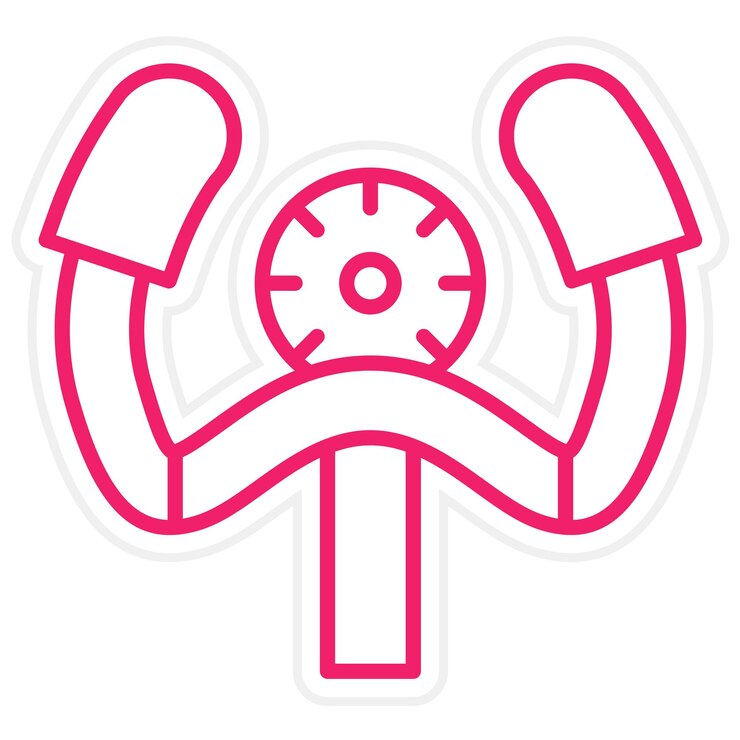 Vector estilo del icono del volante del avión