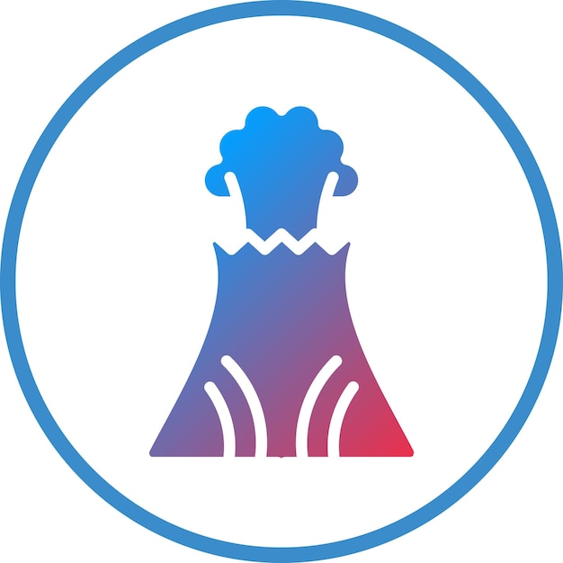 Estilo del icono del volcán