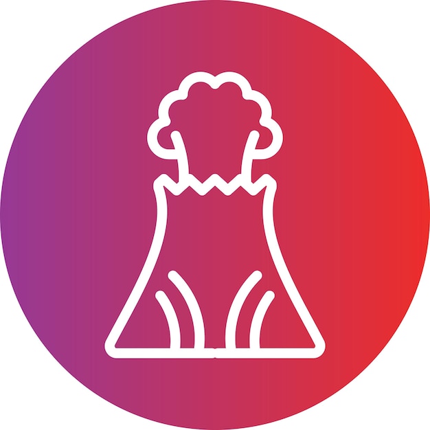 Estilo del icono del volcán