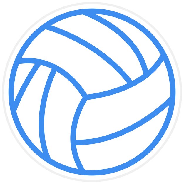 Vector estilo del ícono del voleibol