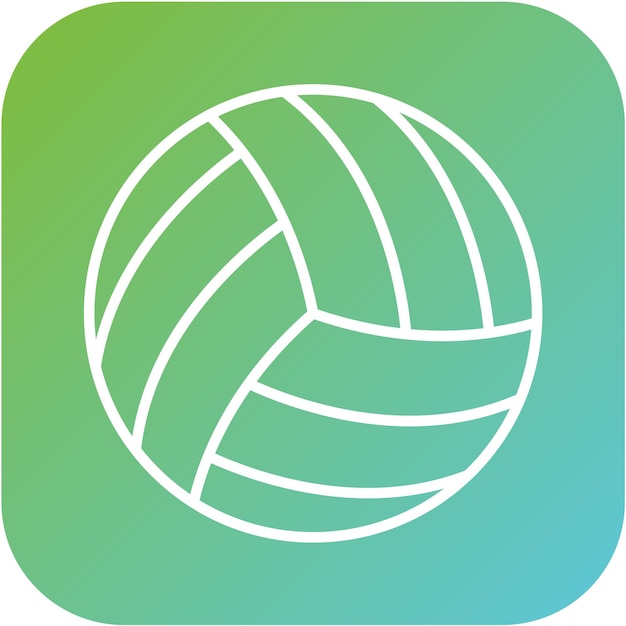Estilo del ícono del voleibol
