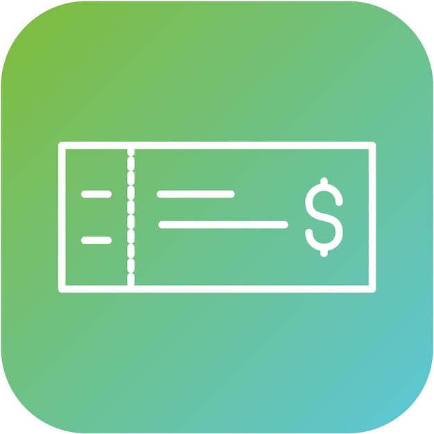 Estilo del icono del voucher de diseño vectorial