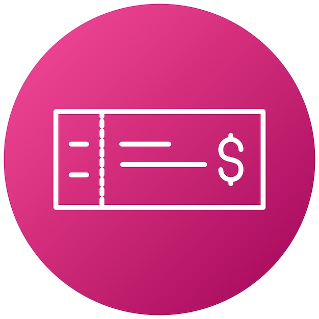 Estilo del icono del voucher de diseño vectorial