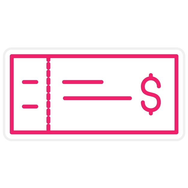Estilo del icono del voucher de diseño vectorial