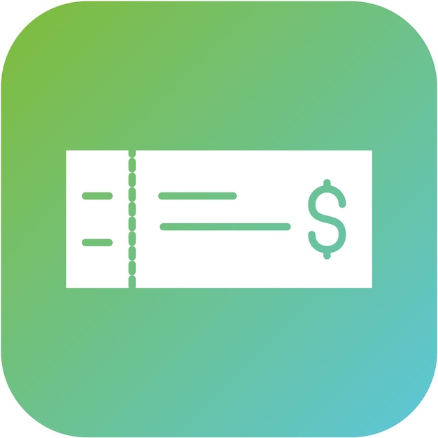 Estilo del icono del voucher de diseño vectorial