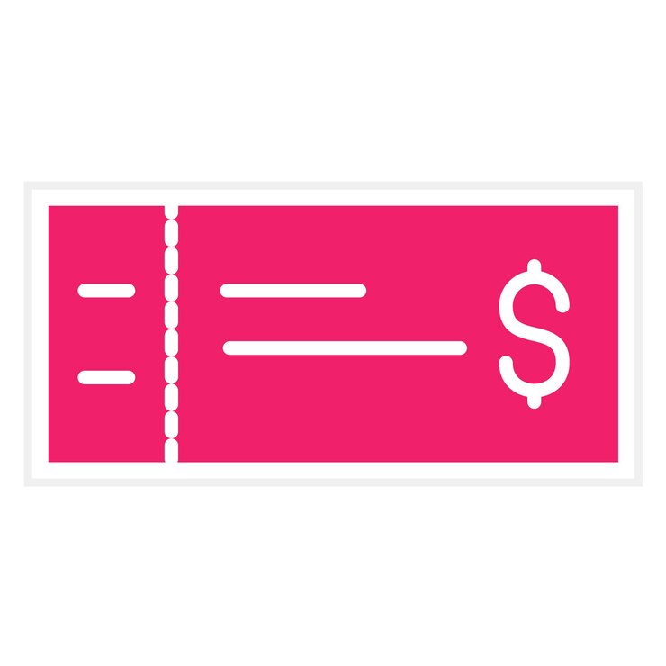 Vector estilo del icono del voucher de diseño vectorial