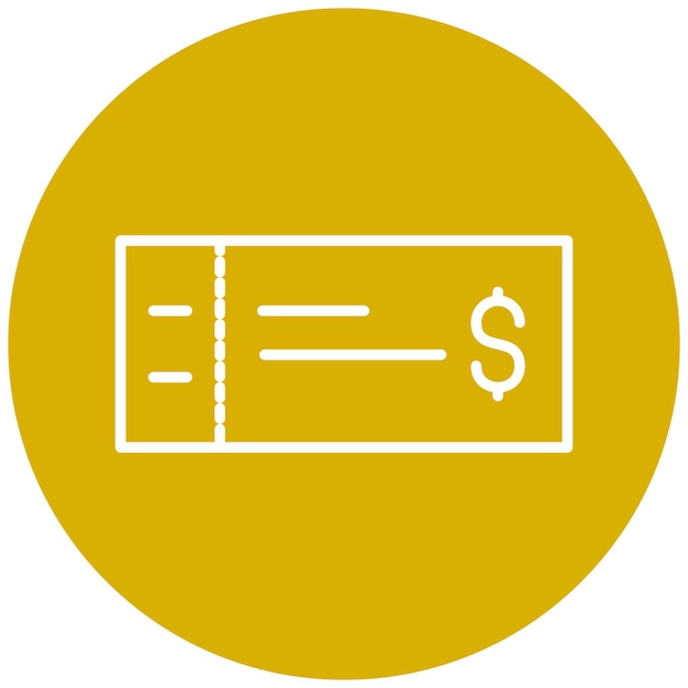 Estilo del icono del voucher de diseño vectorial