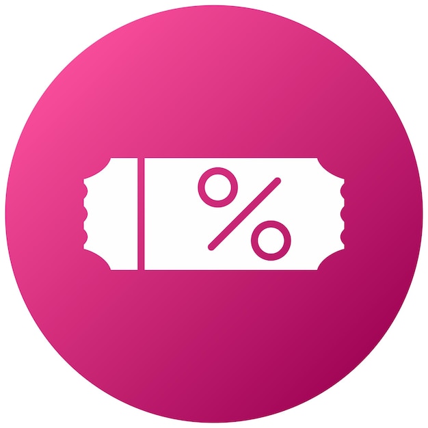 Estilo del icono del voucher de diseño vectorial