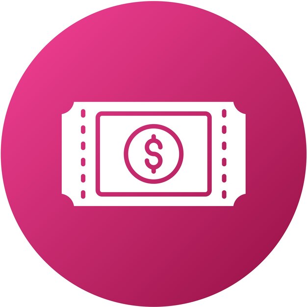Estilo del icono del voucher de diseño vectorial