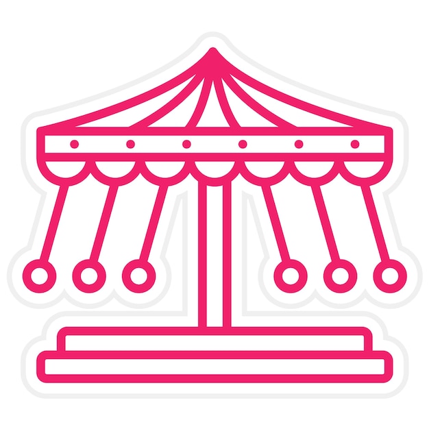 Estilo del icono de la vuelta alegre