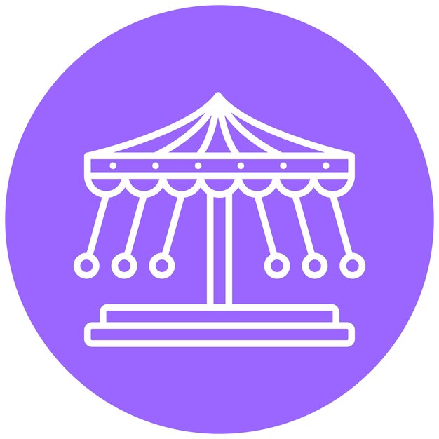 Estilo del icono de la vuelta alegre