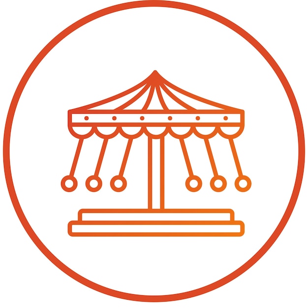Estilo del icono de la vuelta alegre