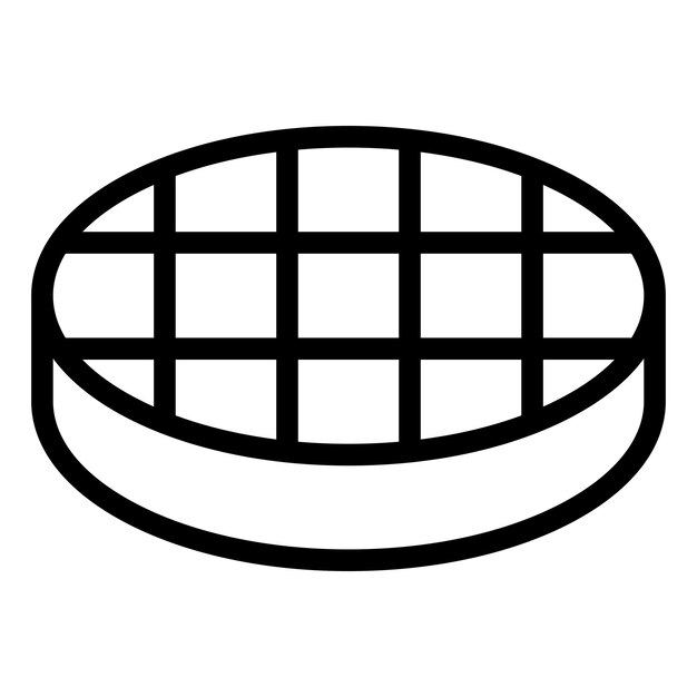 Vector estilo del icono del waffle