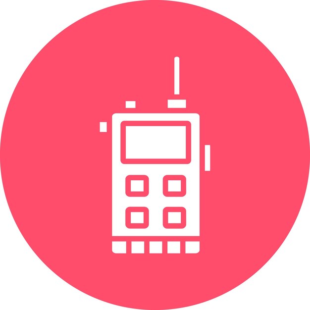 Estilo del icono del walkie-talkie