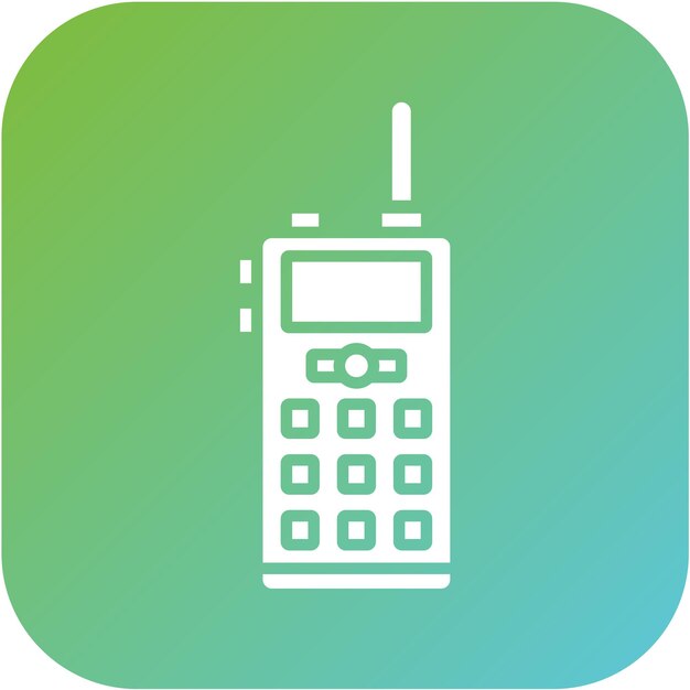 Estilo del icono del walkie-talkie