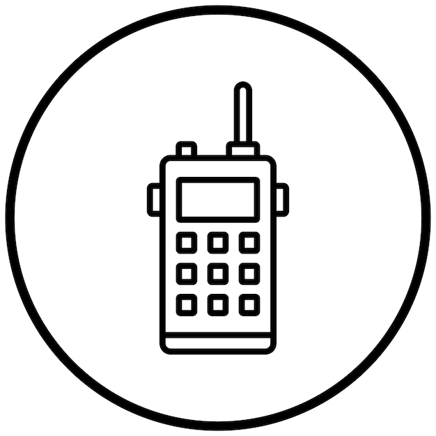 Estilo del icono del walkie-talkie