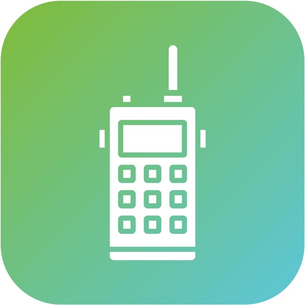 Estilo del icono del walkie-talkie