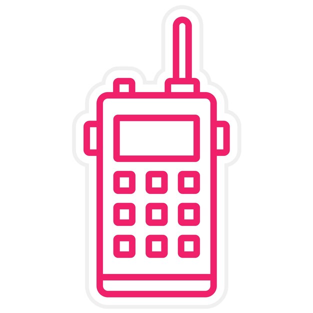 Estilo del icono del walkie-talkie