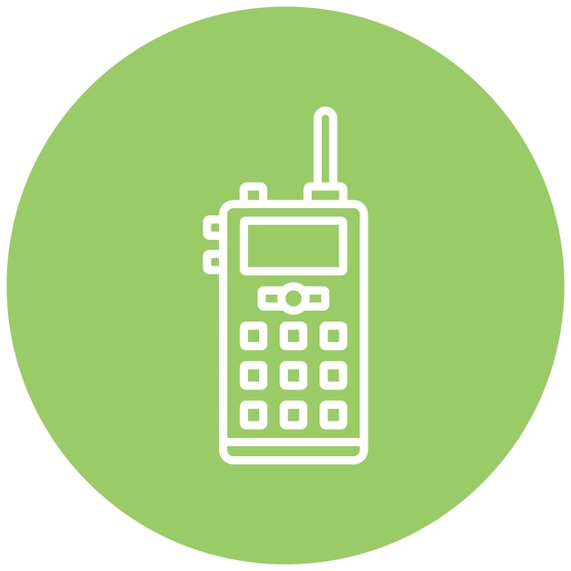 Estilo del icono del walkie-talkie