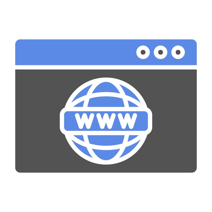 Vector estilo del icono de la web