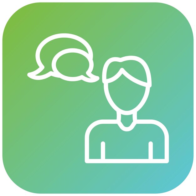 Estilo del icono del webinar del destinatario de Vector Design Care
