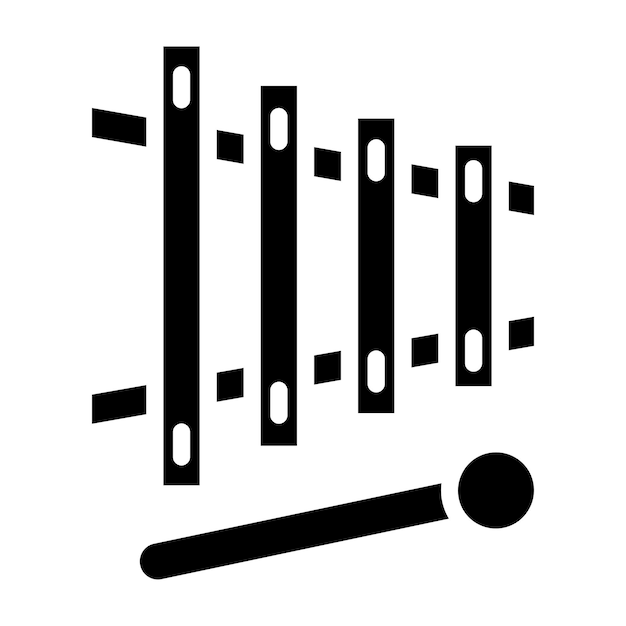 Estilo del icono del xilófono