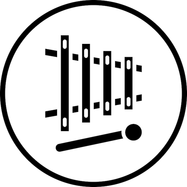 Estilo del icono del xilófono
