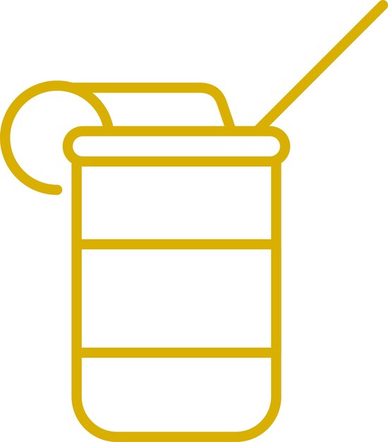 Estilo del icono del yogur